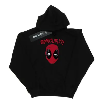 (L, Black) Marvel Womens/Ladies Deadpool Seriously Hoodie