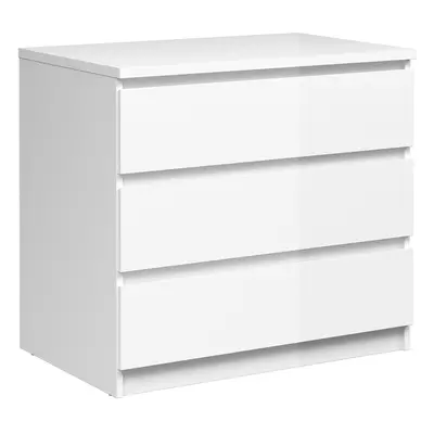 Chest of Drawers in White High Gloss