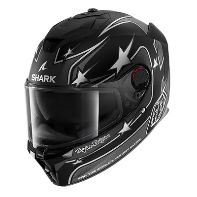 (M) Shark x Troy Lee Designs Spartan GT Pro Full Face Helmet Flagstaff Black / Anthracite / Silv