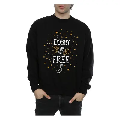 (XL, Black) Harry Potter Mens Dobby Is Free Cotton Sweatshirt