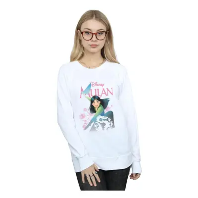 (L, White) Disney Womens/Ladies Mulan My Own Hero Sweatshirt