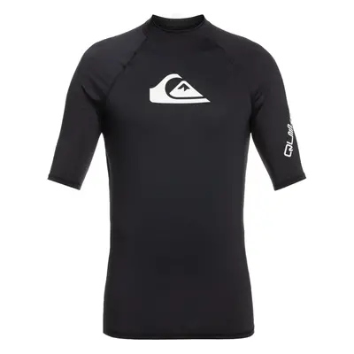 (S, Anthracite) Quiksilver Mens All Time Short Sleeve UPF Swimming Rash Guard Vest Top