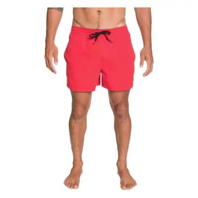 (M, Red) Quiksilver Mens Everyday 15" Elasticated Summer Beach Pool Swimming Swim Shorts