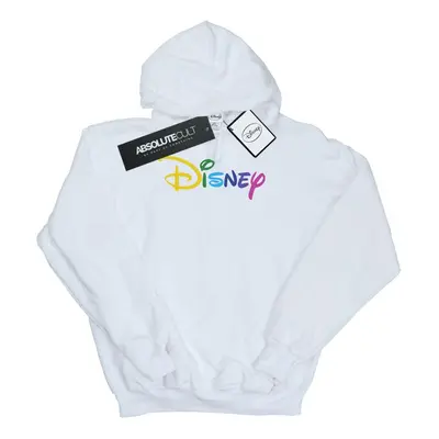 (XXL, White) Disney Mens Colour Logo Hoodie