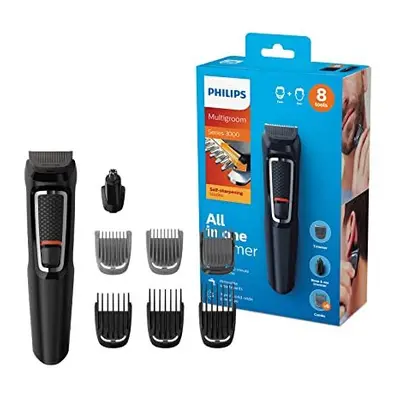 Philips Multigoom Series 3000-8-in-1 Face and Body Hair Shaver and All-in-One Nose and Ear Hair 