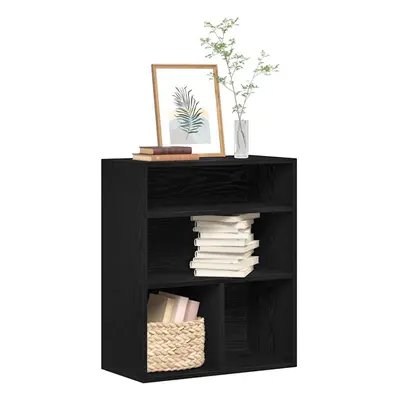 vidaXL Book Cabinet Black 60x30x71.5 cm Engineered Wood storage cabinet