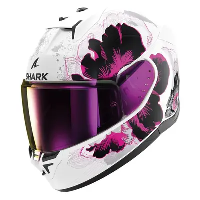 (S) Shark D-Skwal Full Face Helmet Mayfer White / Violet / Anthracite