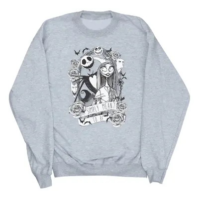 (XL, Heather Grey) Disney Womens/Ladies Nightmare Before Christmas Simply Meant To Be Sweatshirt