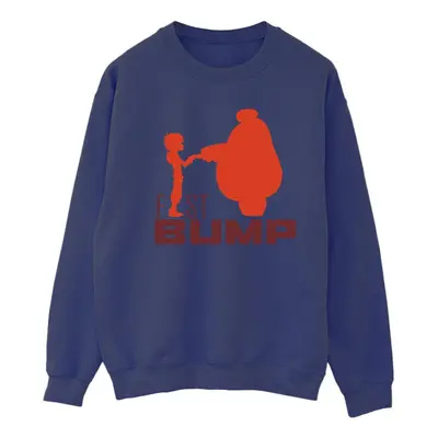 (M, Navy Blue) Disney Womens/Ladies Big Hero Baymax Fist Bump Cutout Sweatshirt