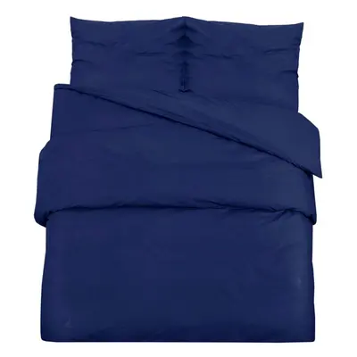 (Navy blue, x cm + x cm/2) vidaXL 1/2x Duvet Cover Set Cotton Duvet Slipcover Sheet Multi Colour