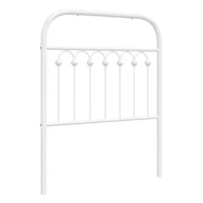 (white, cm) vidaXL Metal Headboard Bedroom Home Bed Header Bed Headboard White cm