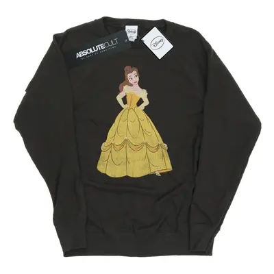 (M, Light Graphite) Disney Princess Womens/Ladies Classic Belle Sweatshirt