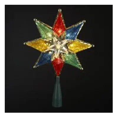 Kurt S. Adler, Inc. UL0130M Kurt Adler 10-Light 8&apos;&apos; 8-Point Multi-Colored Star Treetop