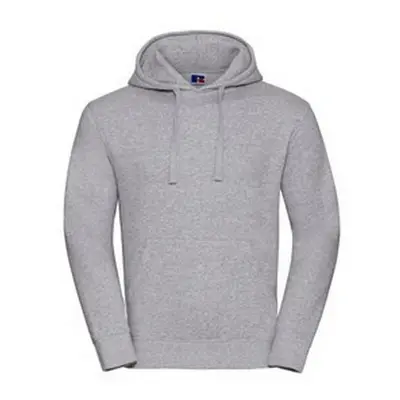 (L, Light Oxford) Russell Mens Authentic Hoodie