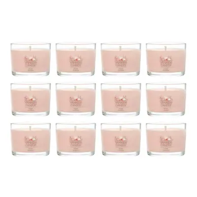 Yankee Candle Signature Votive Mini Candle Jar Pink Sands Scent Natural Soy Wax Blend Candle wit