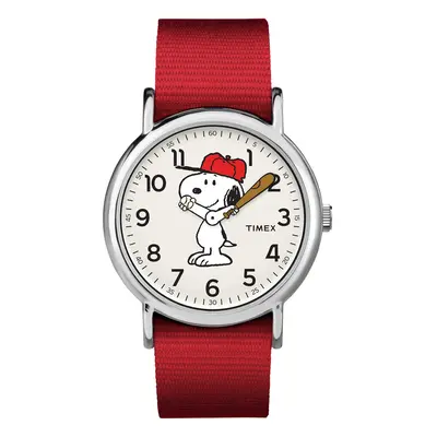 Timex Unisex TW2R41400 Weekender 38mm Peanuts Snoopy Nylon Slip-Thru