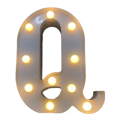 (Q) LED English Letter And Symbol Pattern Night Light Home Room Proposal Decor Creative Modeling