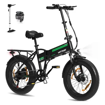 HITWAY 20X4.0 Electric Bike, Off-Road e bike with Upgrade 48V 13Ah Battery up to 55-120KM, 250W 