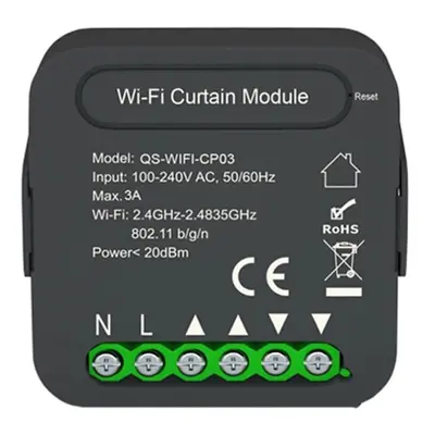 WiFi Smart Curtain Switch QS-WIFI-CP03 Remote for Electric Roller Shutte Blinds Living the 240V 