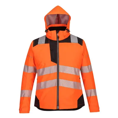 (M, Orange/Black) Portwest Womens/Ladies PW3 Hi-Vis Safety Jacket