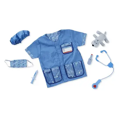 Melissa and Doug Veterinarian Role Play Costume Dress-Up Set (9 pcs)