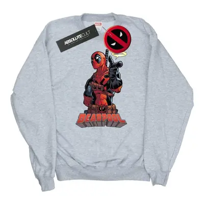 (XXL, Sports Grey) Deadpool Mens Hey You Cotton Sweatshirt