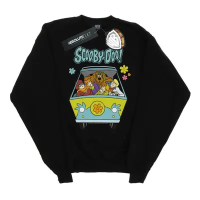 (M, Black) Scooby Doo Mens Mystery Machine Group Sweatshirt