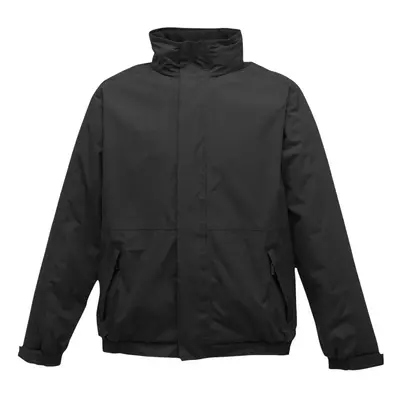 (S, Black/Ash) Regatta Dover Waterproof Windproof Jacket (Thermo-Guard Insulation)