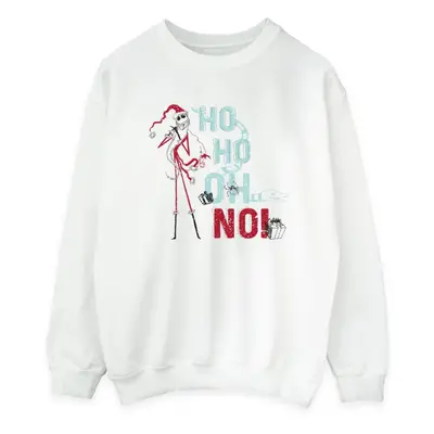 (L, White) Disney Womens/Ladies The Nightmare Before Christmas Ho Ho No Sweatshirt