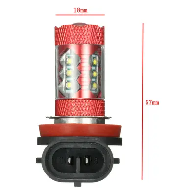 (H8) 12V Pair Motorcycle LED Fog Light Lamp Bulb White H11 H10 H7 H8 H4 9006 P13W H16 H13