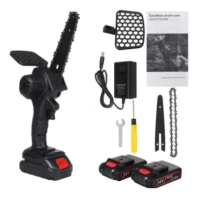 6" Electric Cordless Chain Saw Woodworking Pruning Cutter