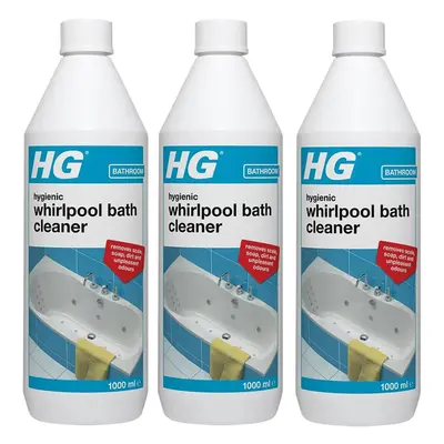 3 x HG Hygienic Whirlpool Bath Cleaner - 1Liter