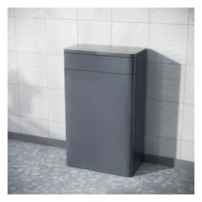 Afern 500mm Modern Floor Mounted BTW WC Unit Steel Grey