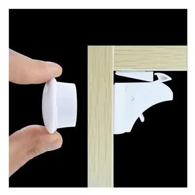 4pcs Locks+1 Key Magnetic Child Lock Baby Safety Cabinet Drawer Door Children Protection Hidden 