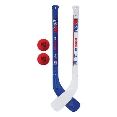 Franklin Sports New York Rangers NHL Mini Hockey Stick Set - NHL Team