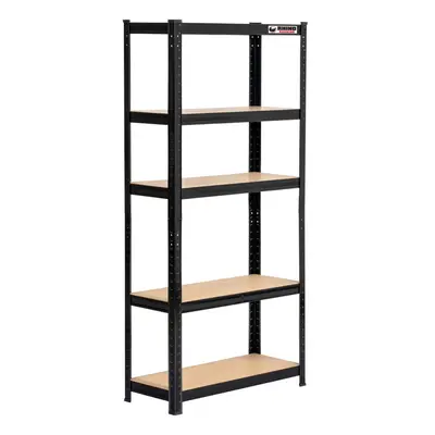 2 Bays| 150x75x30cm | Black | Boltless Garage Shelving Unit | 1000kg