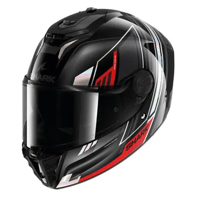 (M) Shark Spartan RS Full Face Helmet Byhron Black / Chrome / Red