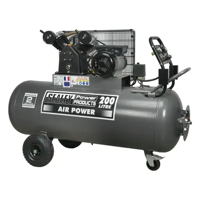 Sealey Premier 200L Belt Drive Air Compressor with Front Control Panel 3hp SAC3203B