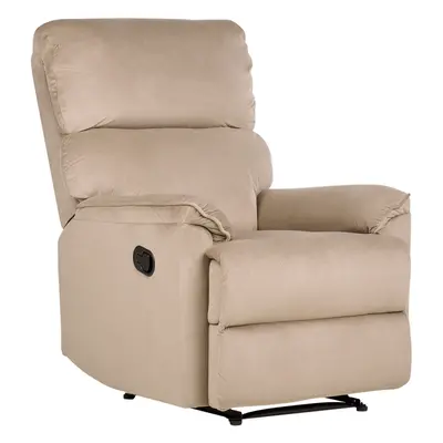 Armchair EVERTON Fabric Light Brown