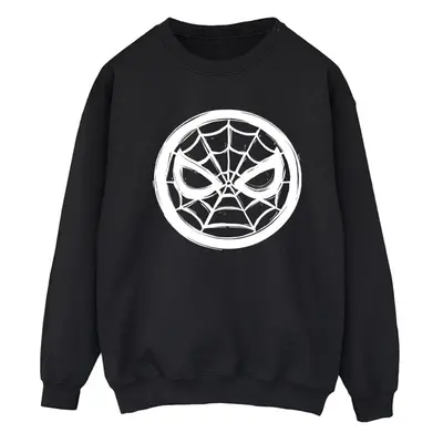 (S, Black) Marvel Womens/Ladies Spider-Man Chest Logo Sweatshirt