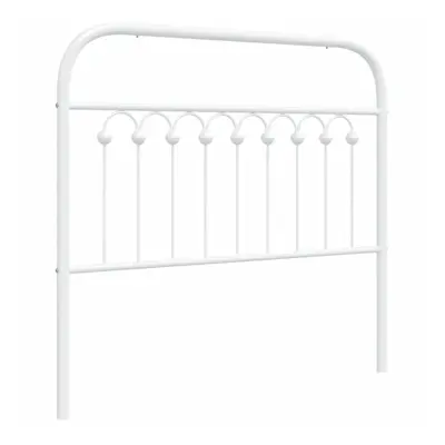 (white, cm) vidaXL Metal Headboard Bedroom Home Bed Header Bed Headboard White cm