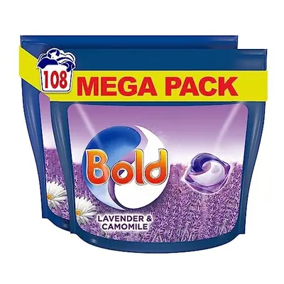 All-in-1 PODS Washing Liquid Laundry Detergent Tablets / Capsules, Washes (54 x 2), Lavender and