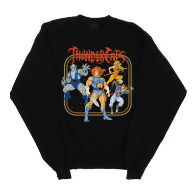 (M, Black) Thundercats Womens/Ladies Group Frame Sweatshirt