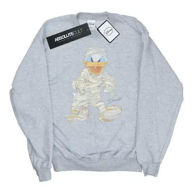 (S, Sports Grey) Disney Mens Mummy Donald Duck Sweatshirt