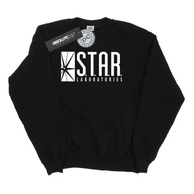 (M, Black) DC Comics Mens The Flash STAR Labs Sweatshirt