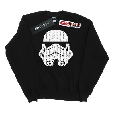 (XL, Black) Star Wars Mens Christmas Stormtrooper Helmet Sweatshirt