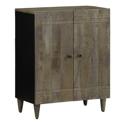 vidaXL Sideboard Light Grey 60x33.5x75 cm Solid Wood Mango cabinet cupboard