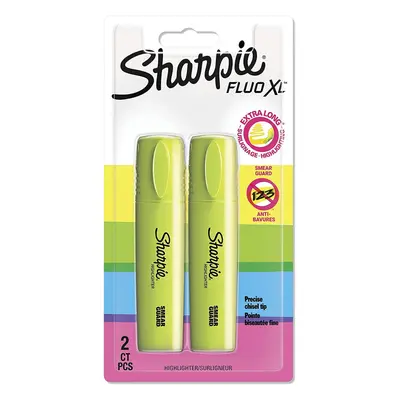 Sharpie Fluo Highlighters | Chisel Tip | Fluorescent Yellow | Count