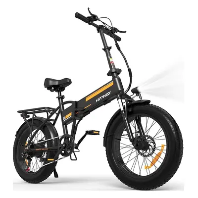 HITWAY BK10 E-Bike Adults 20" Fat Tire Electric Bicycle 250W Motor