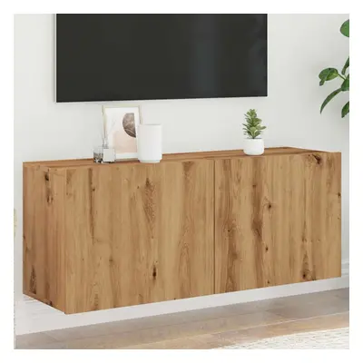 vidaXL TV Cabinet Wall-mounted Artisan Oak 100x30x41 cm TV stand media cabinet